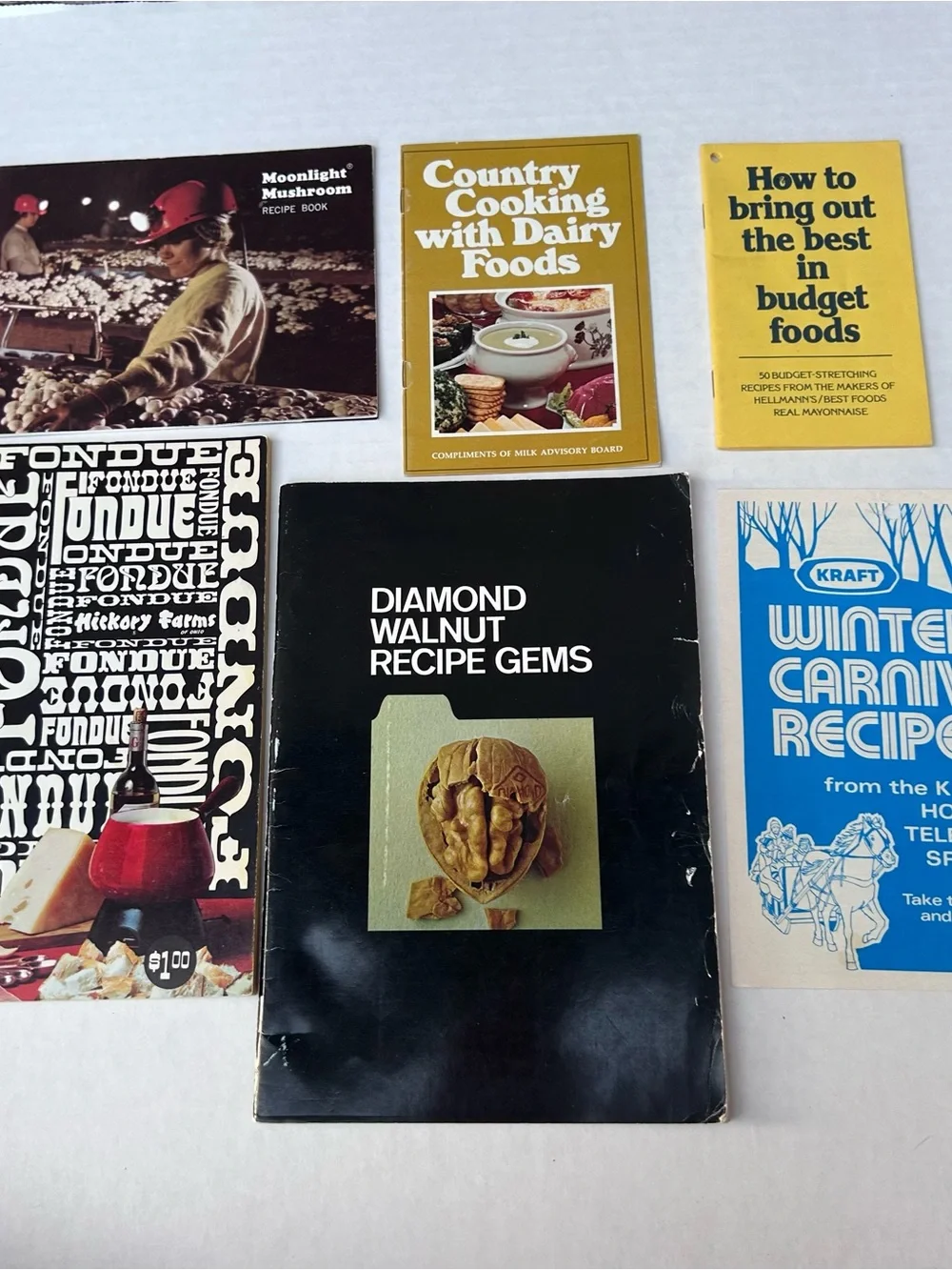 16 Ct Vintage Cook Booklet Lot 1970s & 1980s Recipes Ephemera Junk Journal
